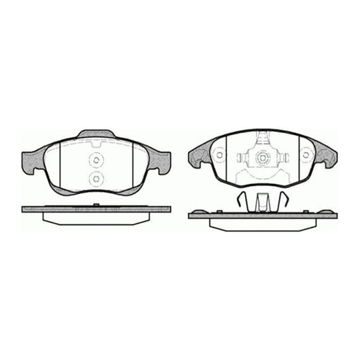 Fren Balatası Ön 5008 09- Partner 08- Partner Tepee 08- / C4 Picasso 06- C4 10- Ds4 11- Ds5 11- Berlingo 08-