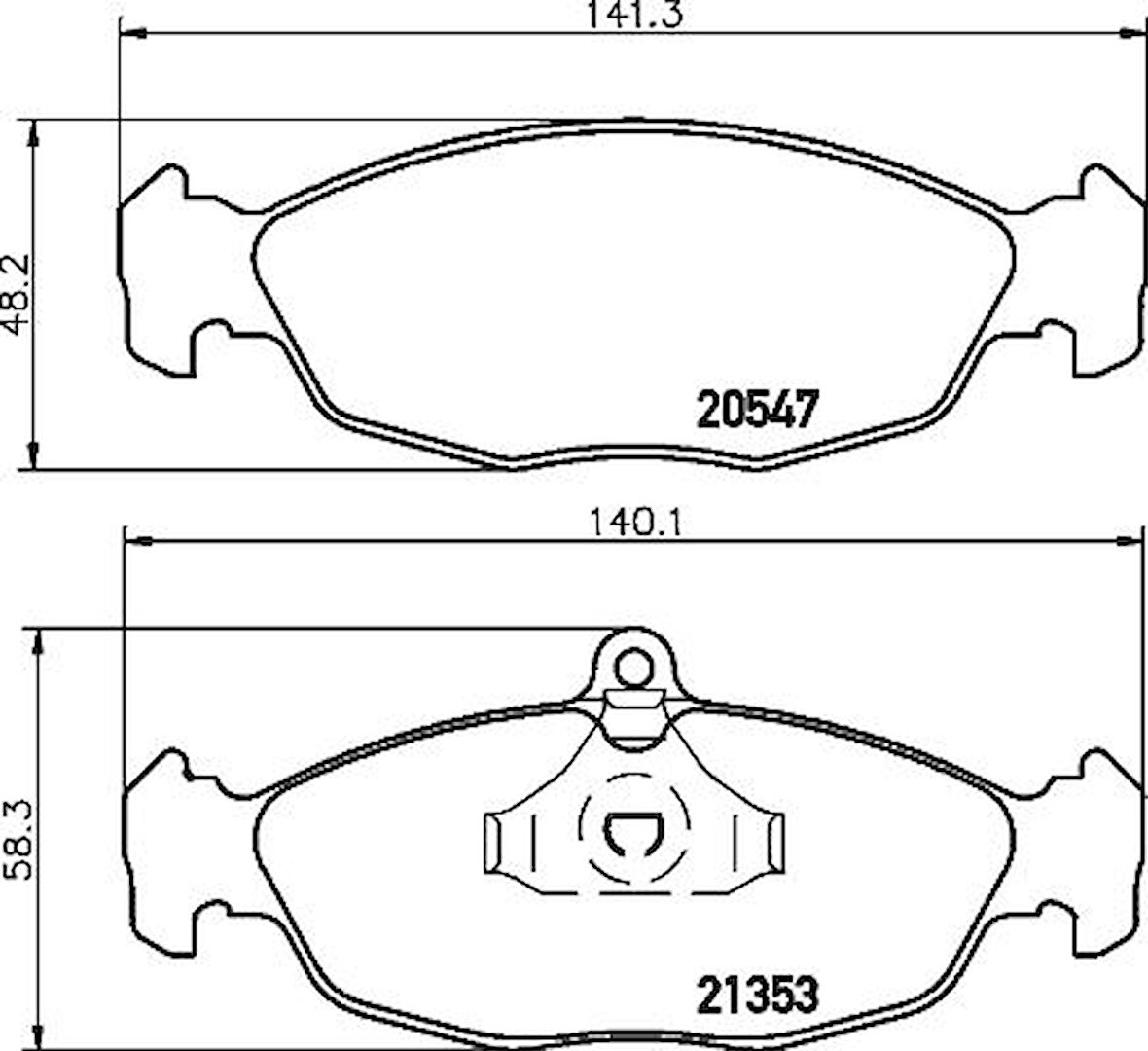 Ön Fren Balatası – Opel Astra F (1991–), Vectra A (1988–), Corsa A (1982–), Corsa B (1993–), Combo (1993–2001), Tigra A (1994–) Daewoo Lanos (1997–), Nexia (1996–) Jaguar XJ6 (1975–) Uyumlu