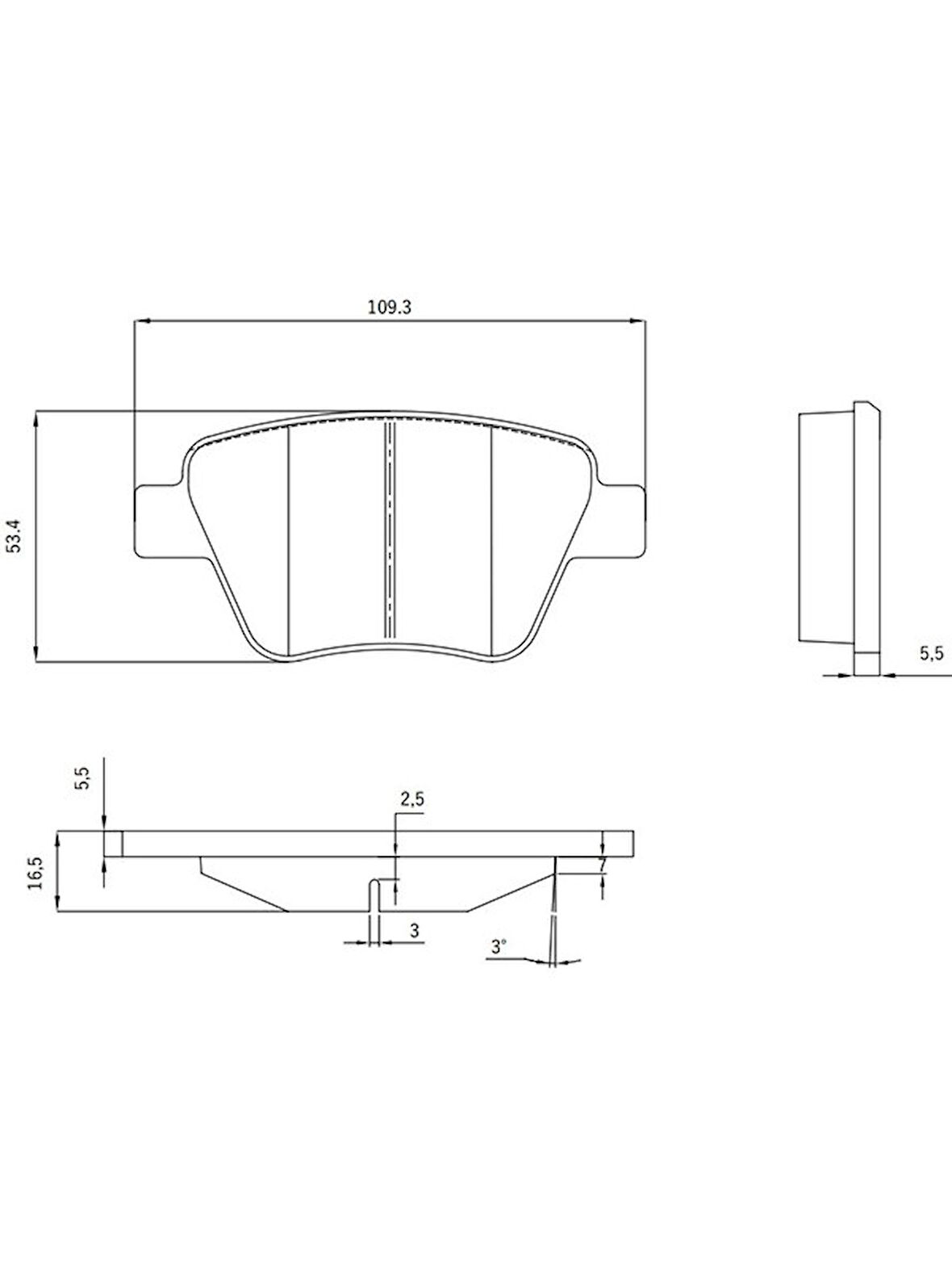 Arka Balata Vw Caddy Golf6 Jetta A3 Octavıa-Superb 2010-  5K0698451 - 5K0698451A - 2K5698451