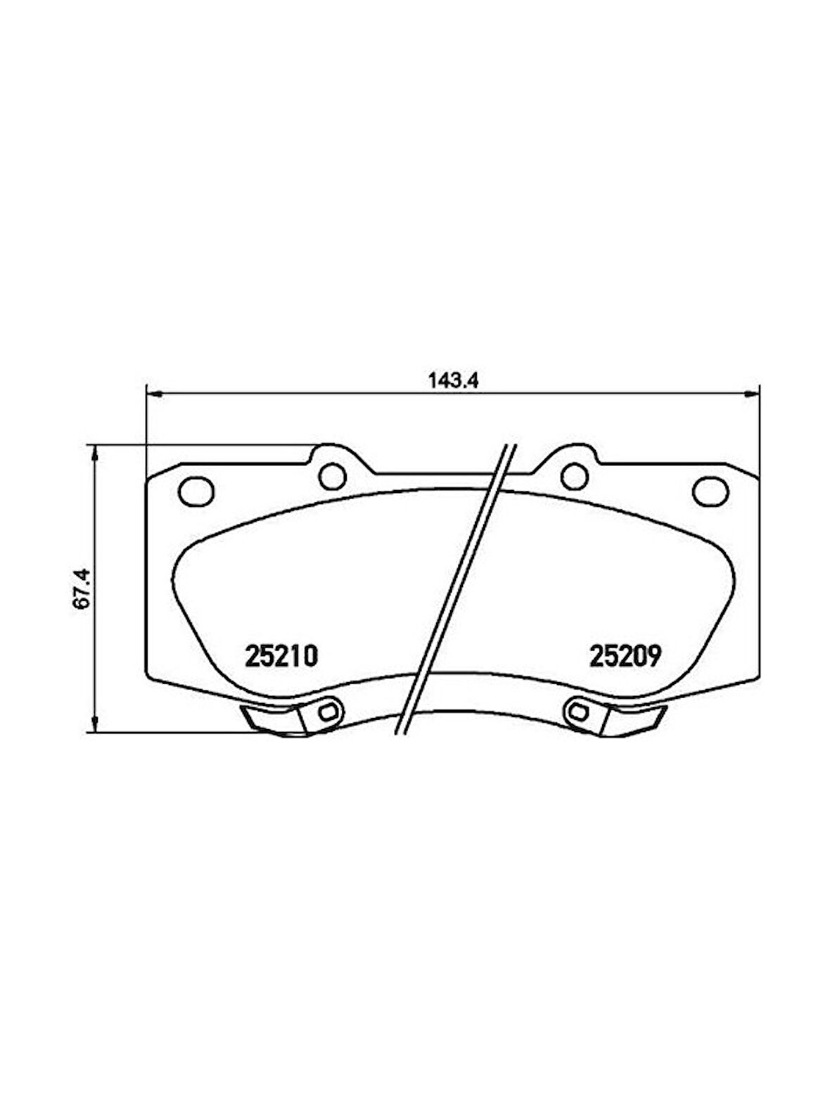 EBC DPX2054 Fren Balata Takımı Ön Sımlı Hilux Vigo 2011- 044650K240