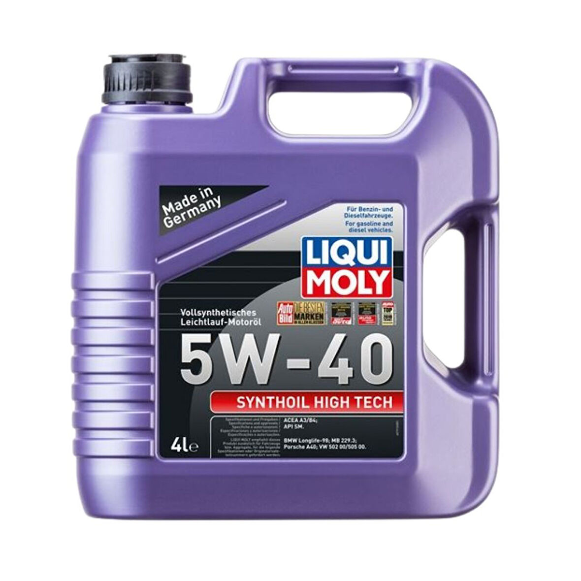 5W40 Motor Yağı Synthoil High Tech 5 Litre Liqui Moly