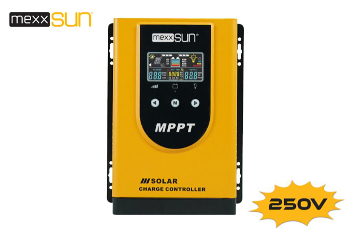 Mexxsun 100 Amper MPPT Şarj Kontrol Cihazı - 12/24/48 Volt sistem için solar şarj kesici  regülatör