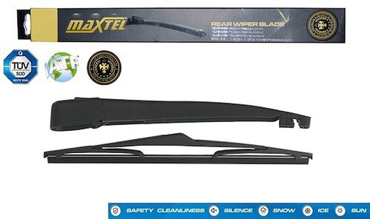 Maxtel 12602221 Arka Silecek Kolu ve Süpürgesi Ford Fiesta VII 08-17 305mm 8A6117406AA