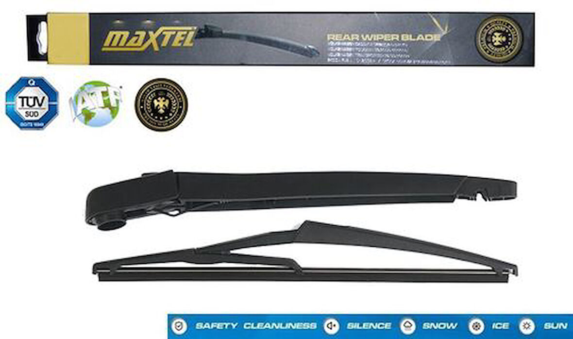Maxtel 12605259 Arka Silecek Kolu ve Süpürgesi Fiat Punto Evo 305mm 