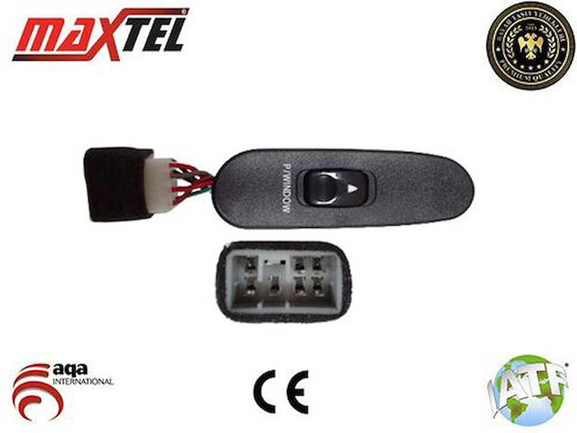 Maxtel 18203008 Cam Kaldırma Anahtarı Sağ 7 Pın Tekli Hyundai H100 Mini Bus 93-H100 Porter 93- 