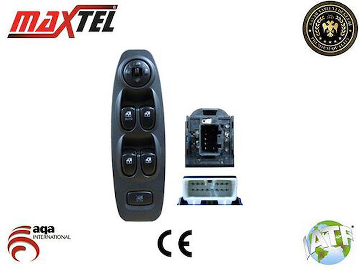 Maxtel 18203015 Cam Açma Kapama Anahtarı Hyundai Accent 03-05 Ön Sol Dörtlü 9357025300