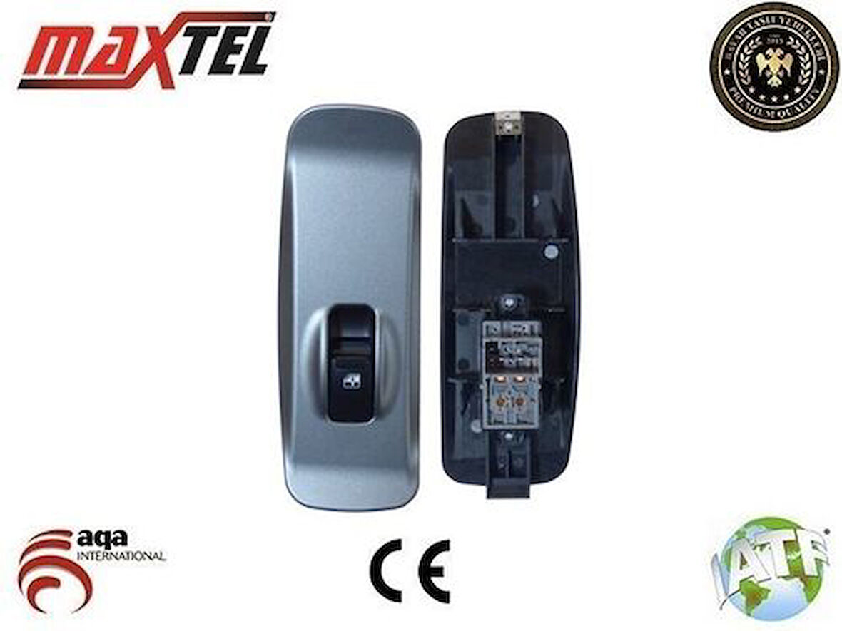 Maxtel 18203042 Cam Açma Anahtarı Sağ Tekli H100 Kamyonet 2004-Çerçeveli 7 Pın 935804F000