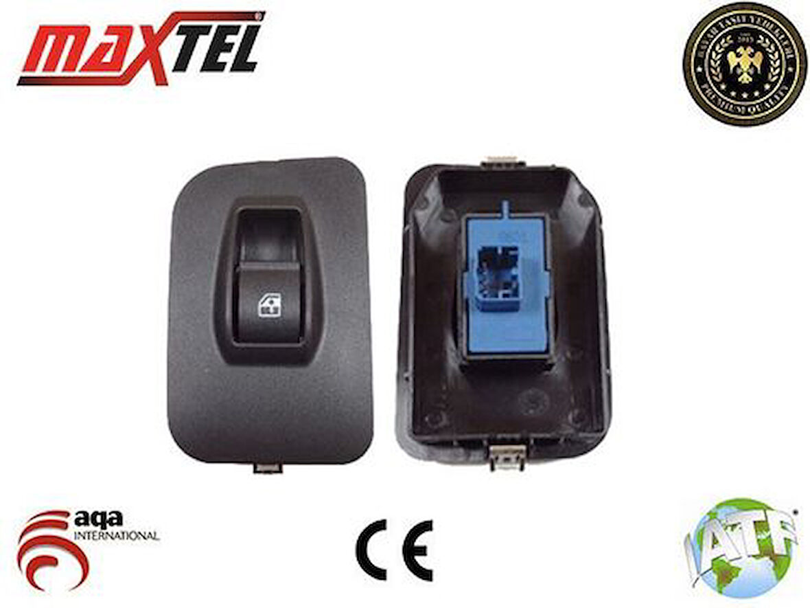 Maxtel 18205040 Cam Anahtarı Fiorino Ducato III Doblo III Boxer III Jumper III Ön Sağ 4 Fişli Tekli Mavi 25110 735461282