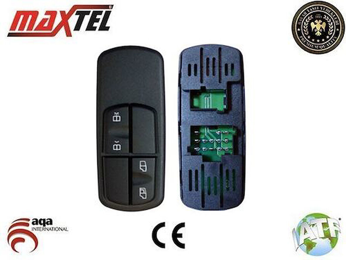 Maxtel 18208103 Cam Açma Anahtarı Sağ Mercedes Axor Atego 13 Pın 15452013