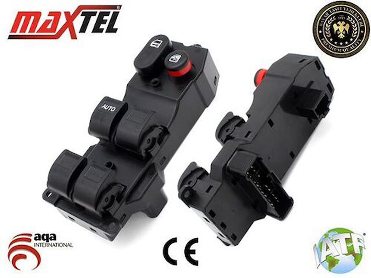 Maxtel 18212027 Cam Açma Anahtarı Sol Çiftli Jazz 02 08 Fıt City 35750SLNA010