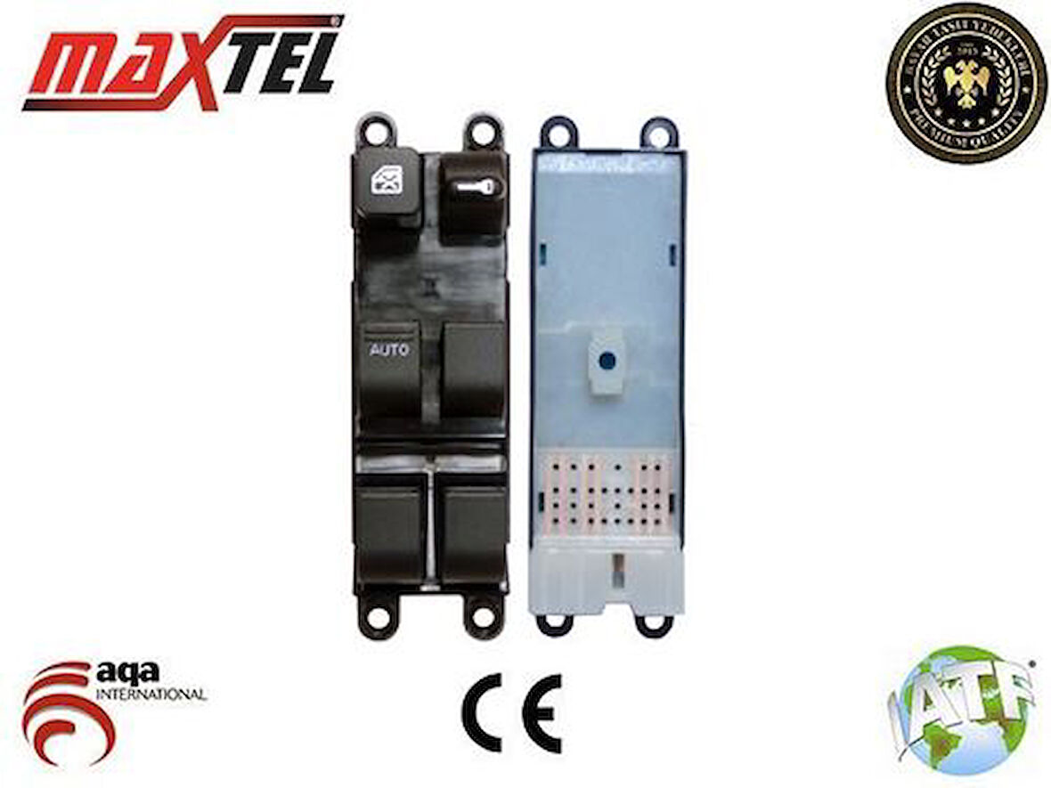 Maxtel 18217003 Cam Açma Kapama Anahtarı Nissan D22 98 03 Sol Dörtlü 14 Pın 254012M120