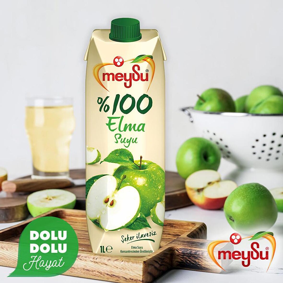 Meysu %100 Elma Suyu 1 Lt 