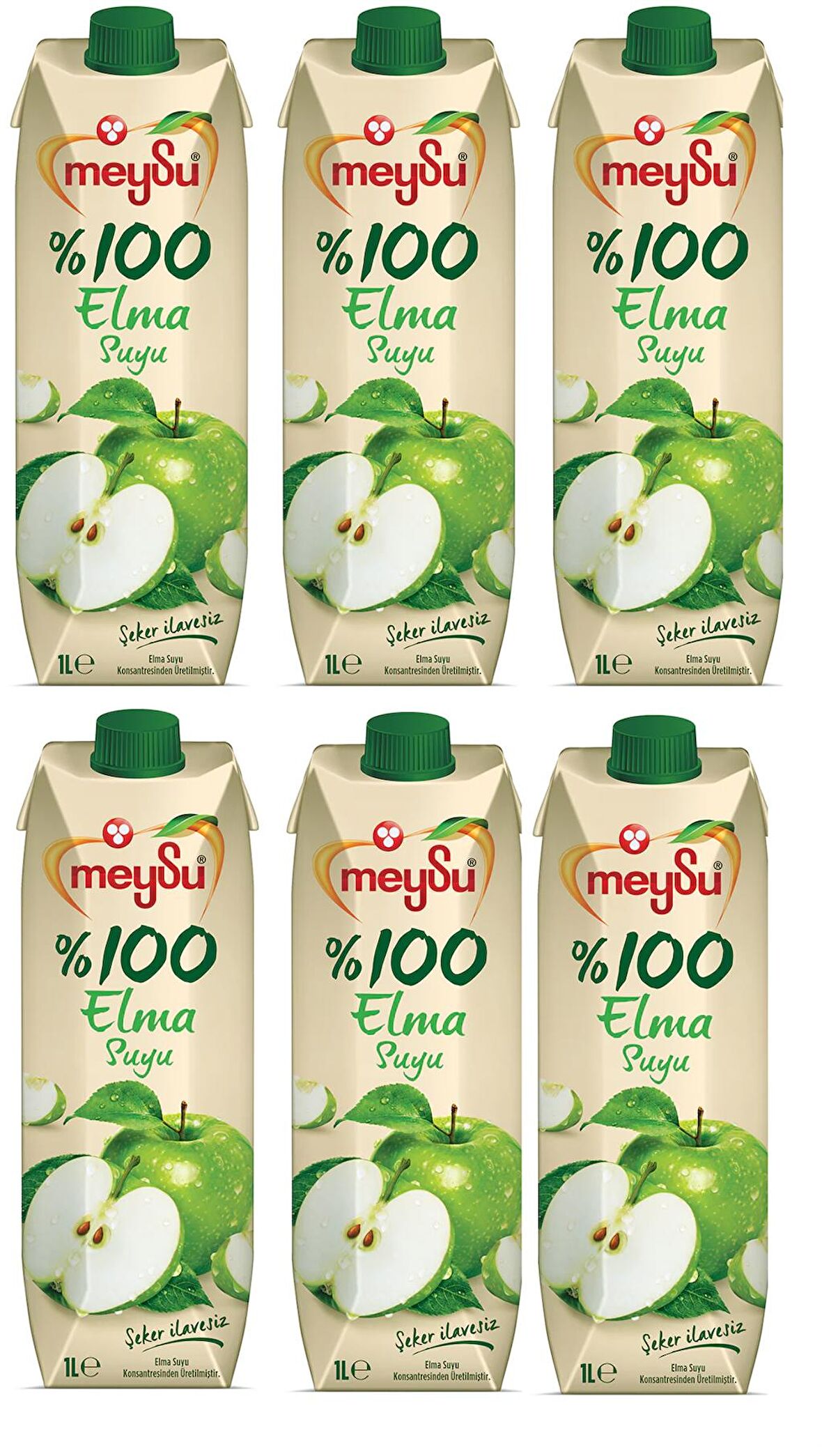 Meysu %100 Elma Suyu 1 Lt X 6 Adet