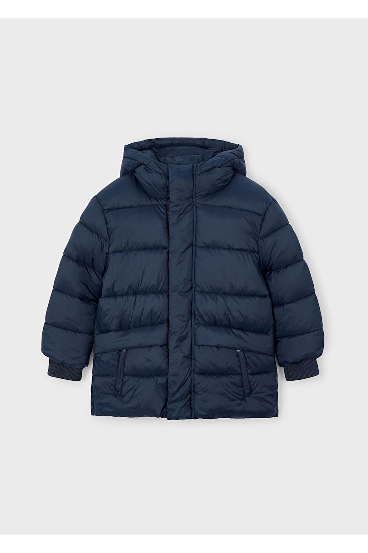 Mayoral Erkek Çocuk Kapüşonlu Uzun Şişme Dolgulu Mont 4422 Lacivert
