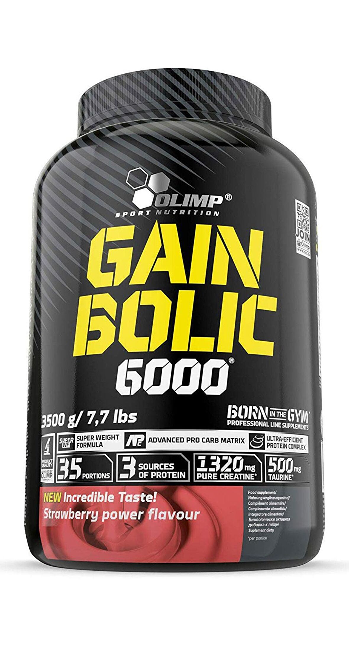 Olimp Gain Bolic 6000 Çilekli Karbonhidrat Tozu 35 Servis 3500 Gr