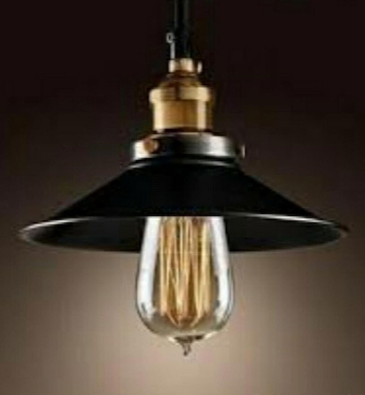 MYLİGHTS  RETRO SİYAH TEKLİ SARKIT ESKİTME ASKI  23CM