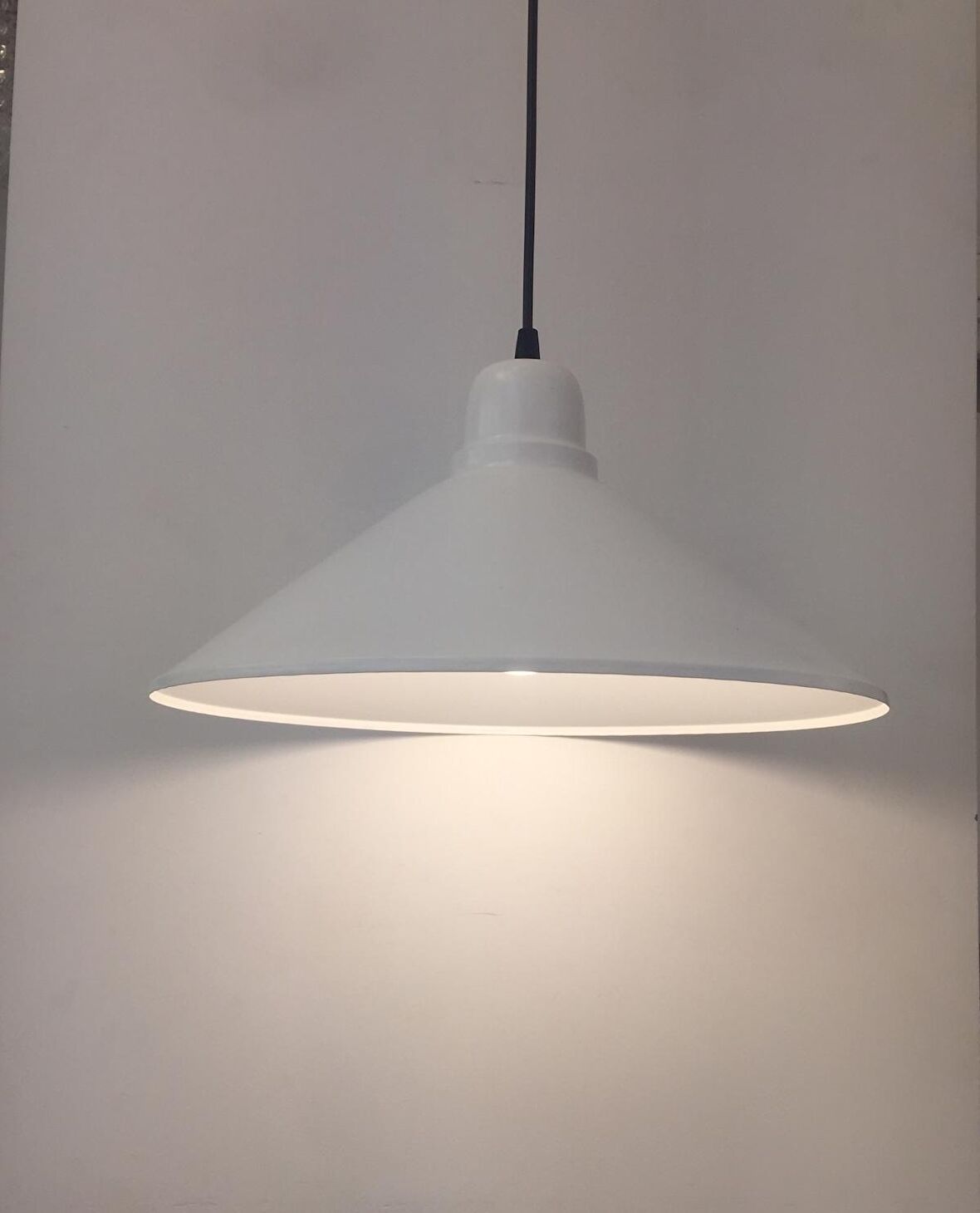 MYLİGHTS  BEYAZ İÇİ BEYAZ METAL SARKIT AVİZE 38CM
