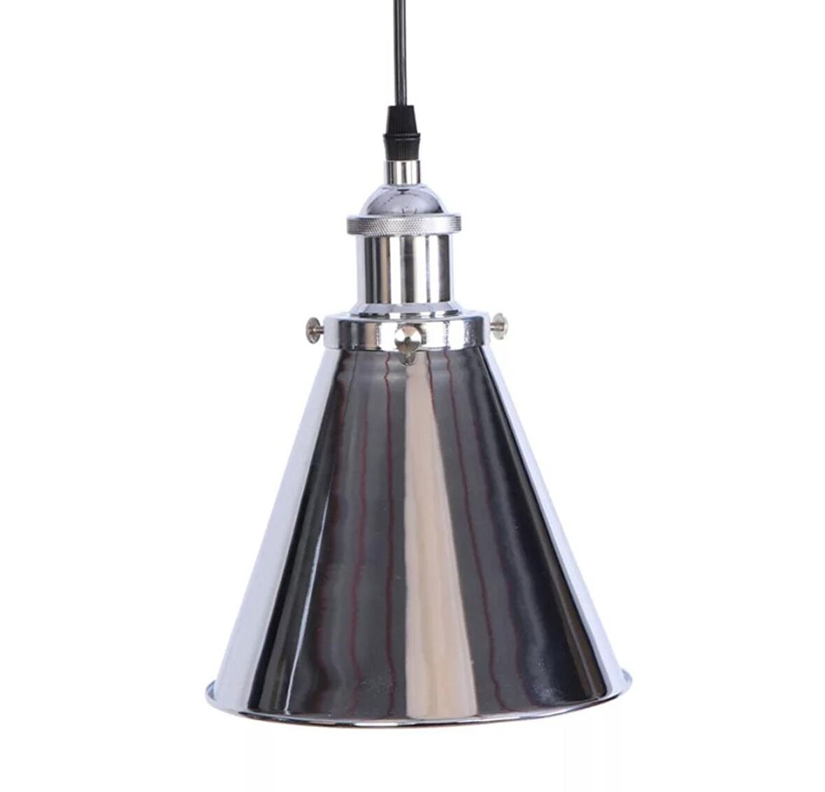 MYLİGHTS  RETRO RUSTİK METAL  KROM SARKIT AVİZE  18CM EN