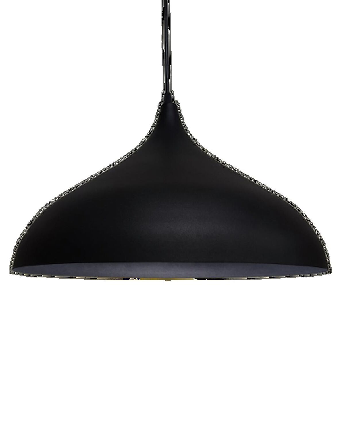 MYLİGHTS  RETRO RUSTİK SİYAH  İÇİ SİYAH METAL SARKIT AVİZE 43 CM EN