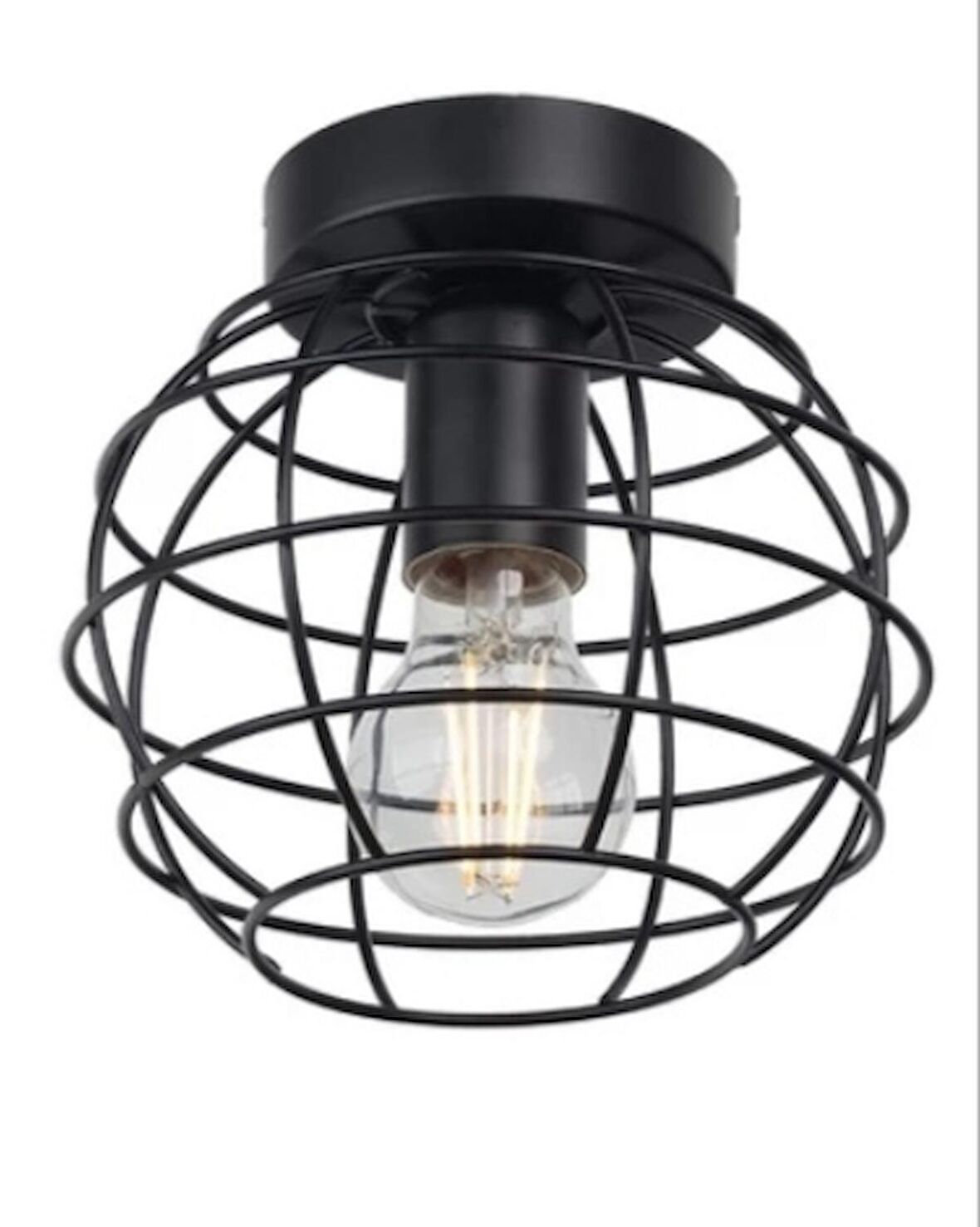 MYLİGHTS  RETRO DÜNYA KAFES AVİZE TAVAN AVİZE PLOFONYER ARMATÜR