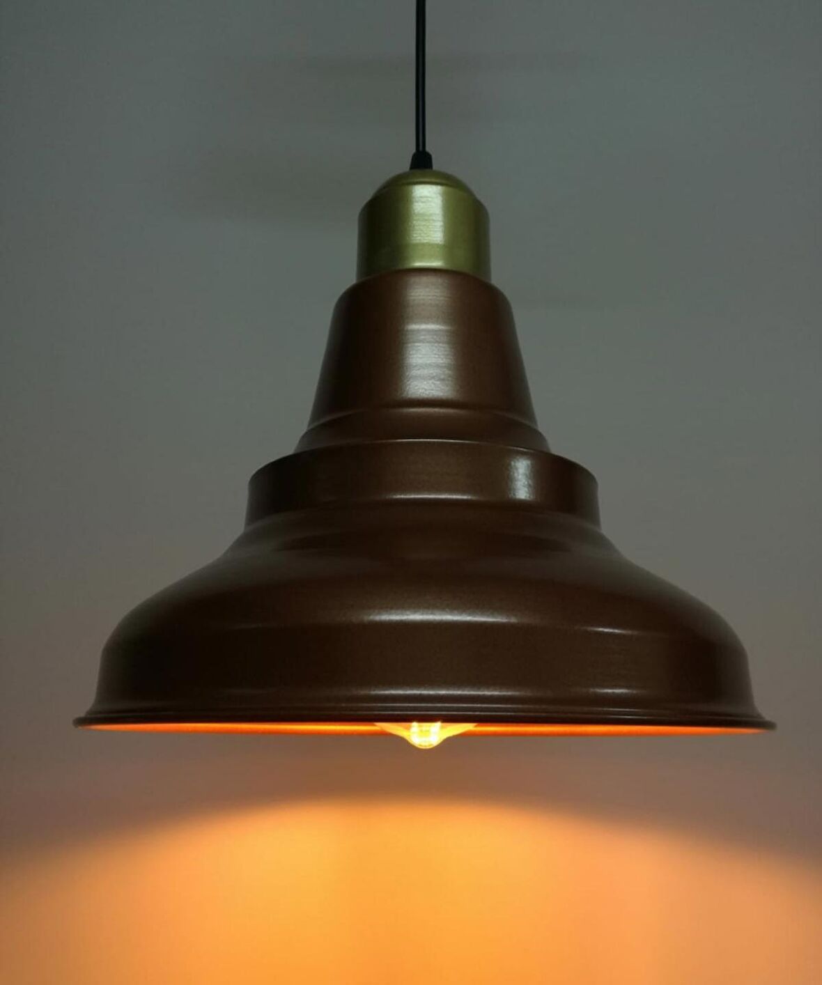MYLİGHTS  GOLD ASKILI MAT BAKIR RUSTİK RETRO MAT SARKIT AVİZE