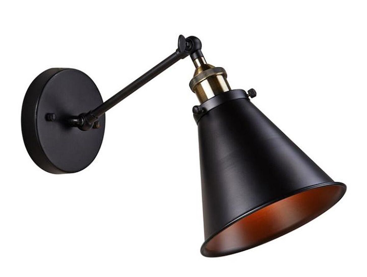 Konik Retro Rustik Metal Retro Salon - Yatak Odası Duvar Mafsalı Aplik