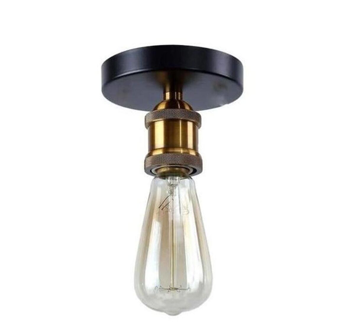 DEMET HABEK  MYLİGHTS RETRO MAT GOLD METAL TAVAN AVİZE ARMATÜR APLİK  10CM