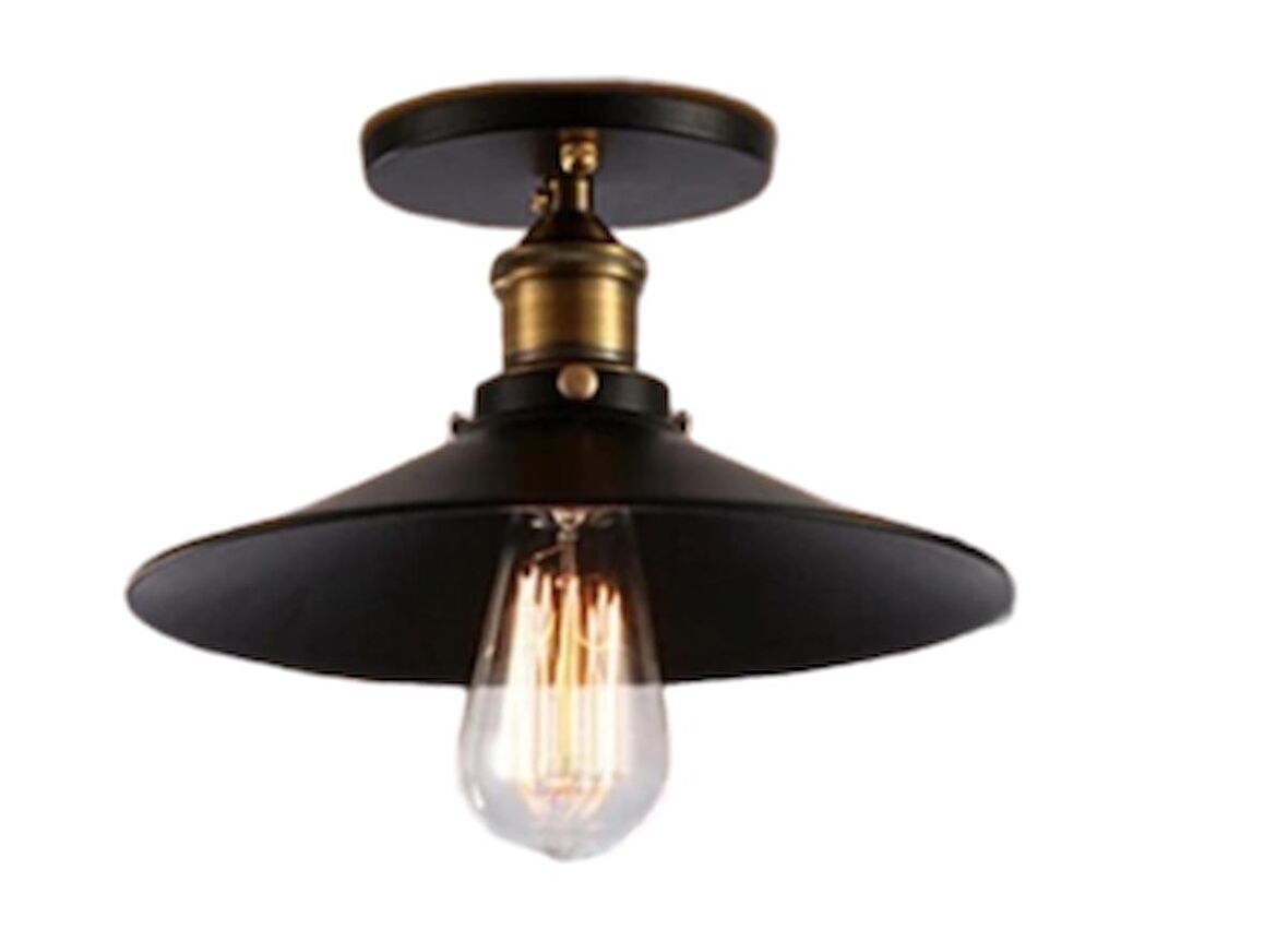 MYLİGHTS   RETRO 30 CM TAVAN ARMATÜR AVİZE RUSTİK  PLOFONYER