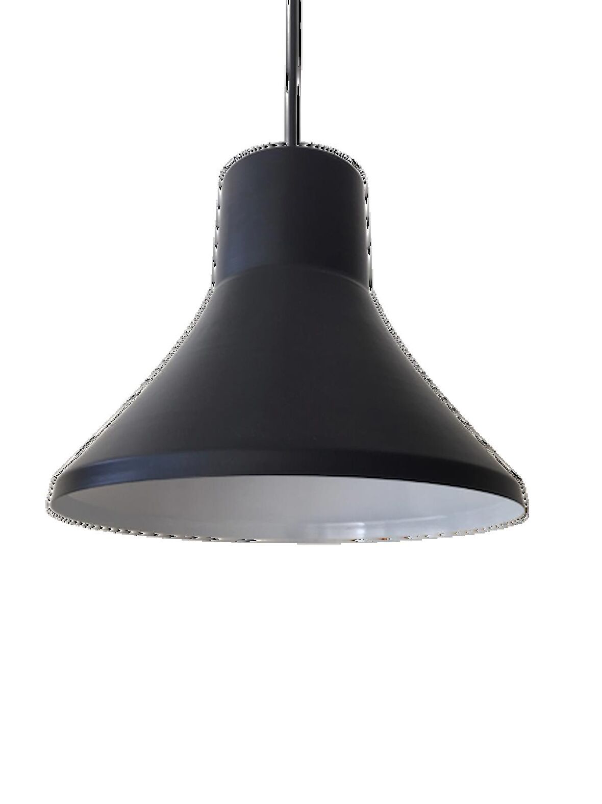 MYLİGHTS RETRO  RUSTİK METAL SARKIT AVİZE MAT SİYAH  İÇİ BEYAZ  