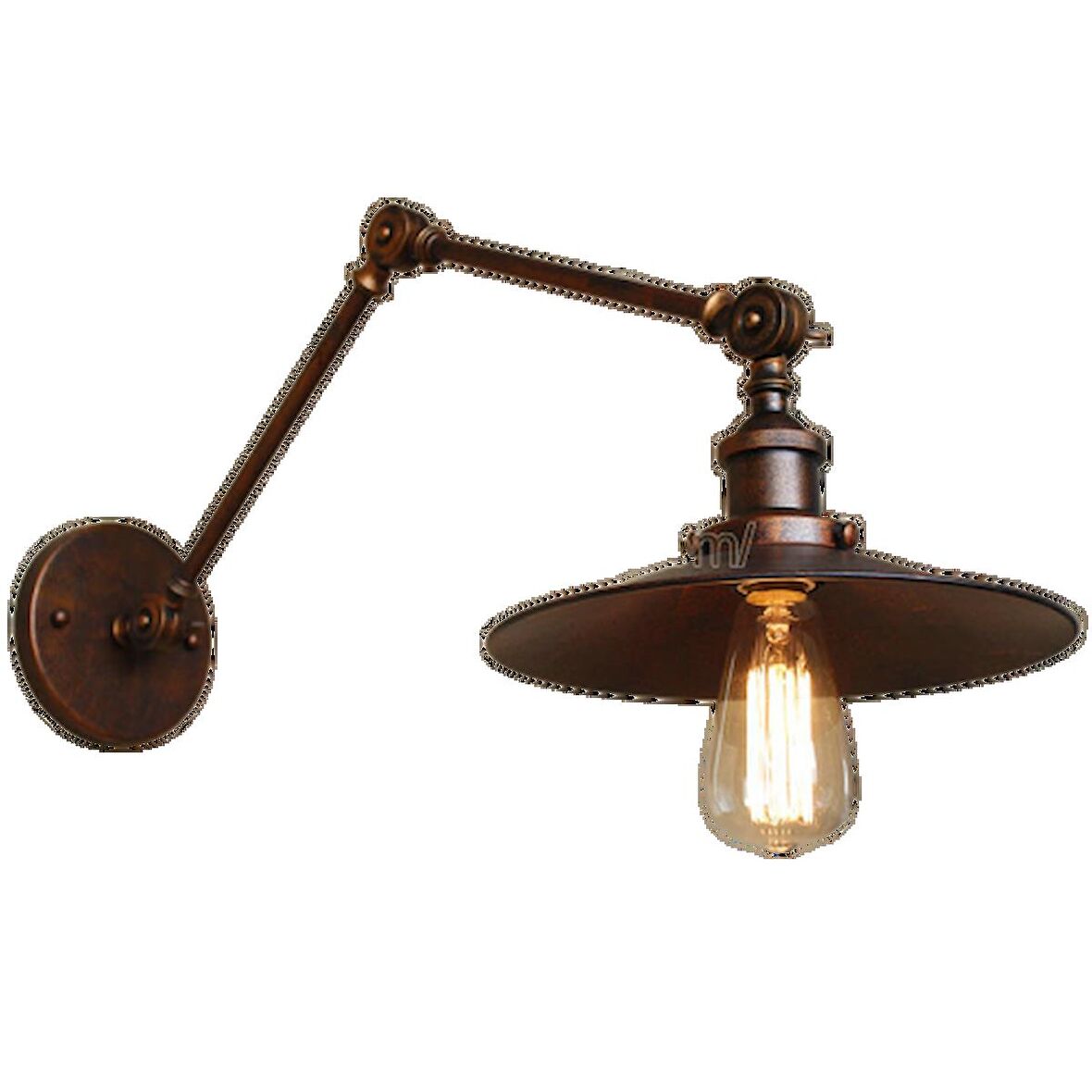 MYLİGHTS  BAKIR ESKİTME  ÜÇ MAFSALI AKROBAT APLİK  23 CM  EN 