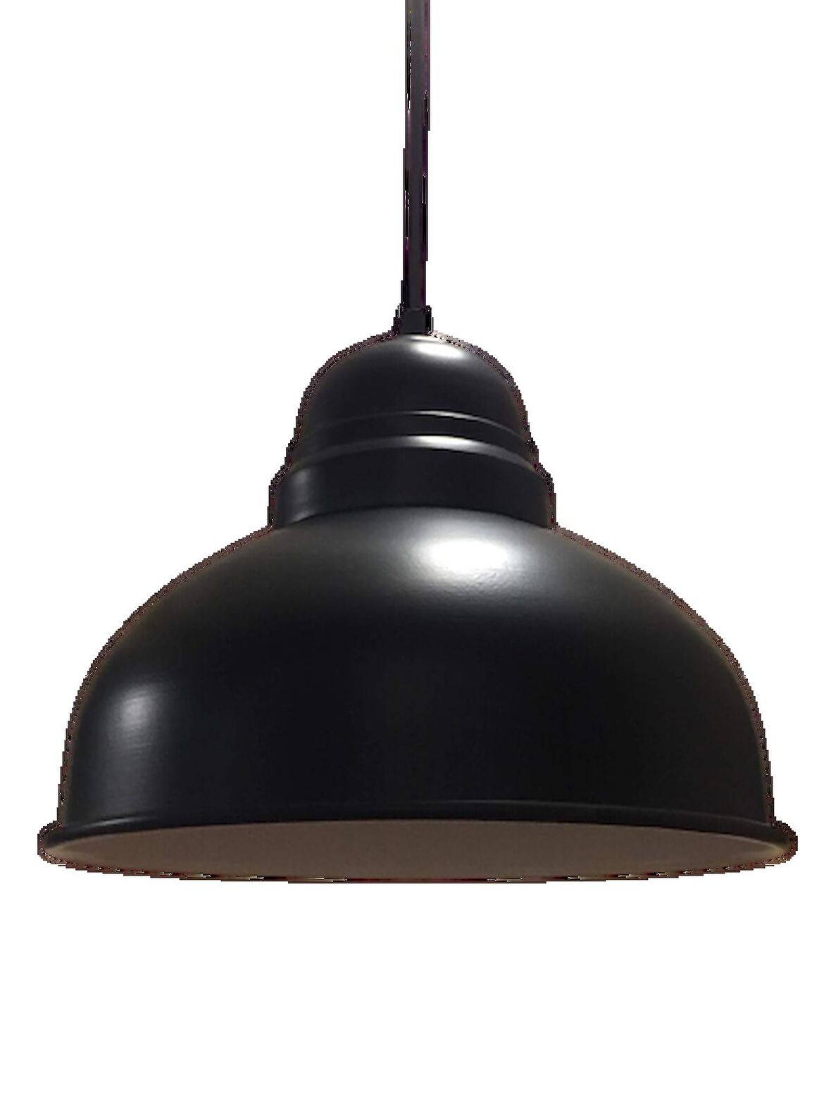 MYLİGHTS RETRO METAL SARKIT AVİZE SİYAH İÇİ BEYAZ