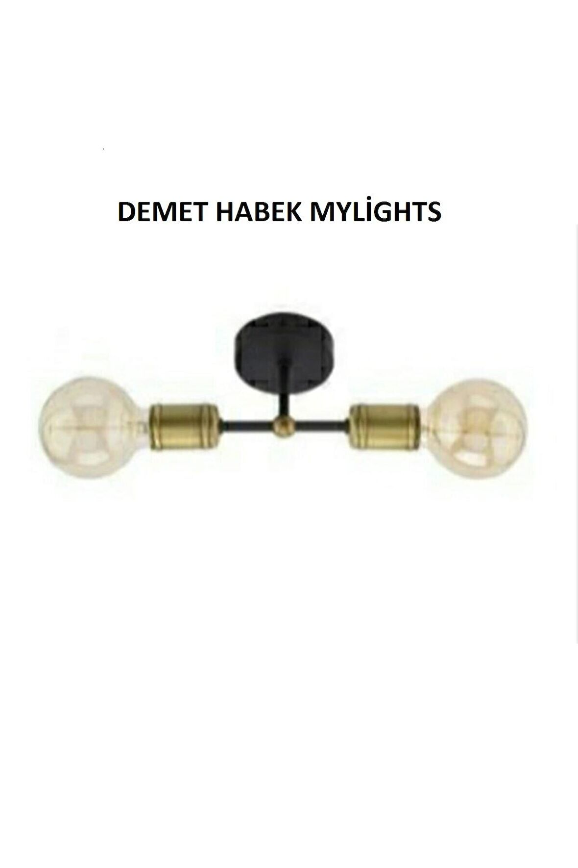 DEMET HABEK MYLİGHTS RETRO RUSTİK APLİK  2Lİ APLİK  ESKİTME APLİK