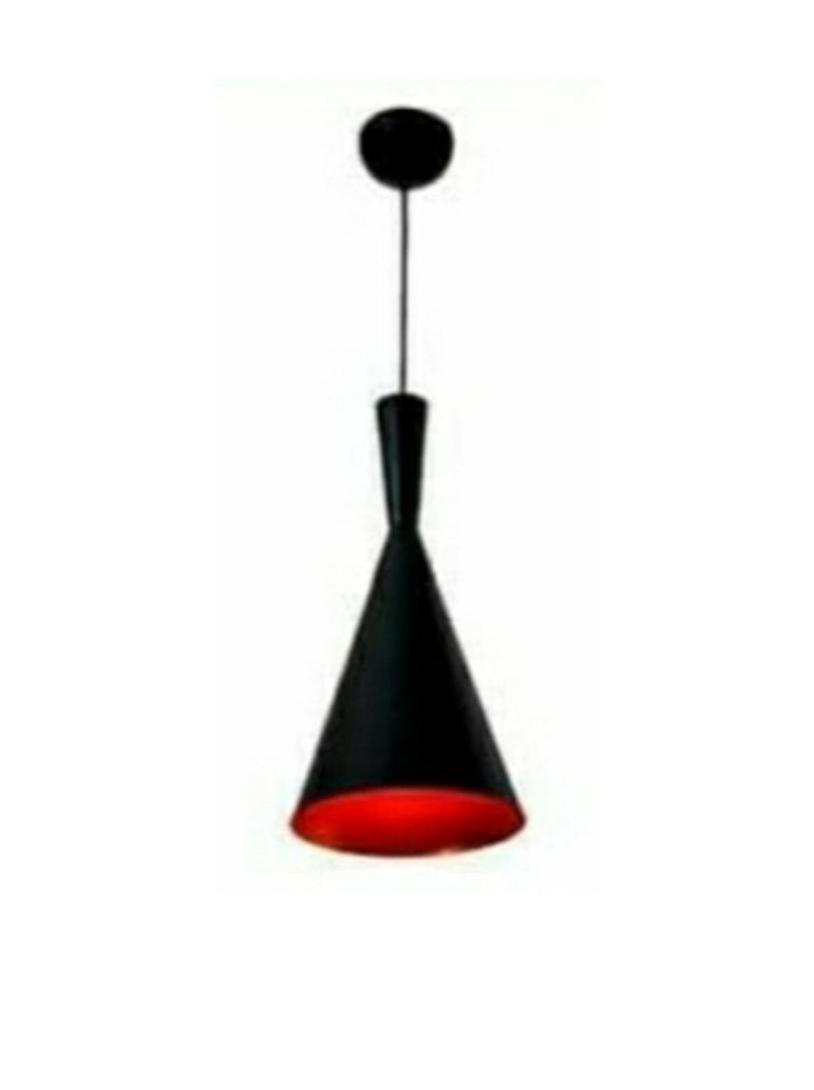 DEMET HABEK  MYLİGHTS  MYLİGHTS  SİYAH  İÇİ  KIRMIZI  METAL SARKIT AVİZE B03