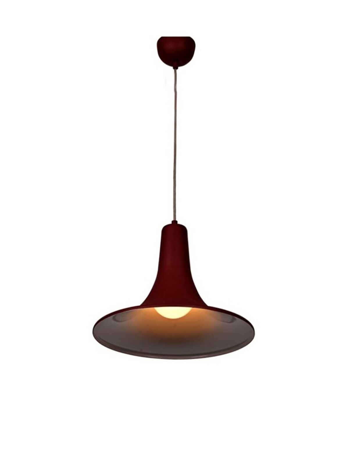 MYLİGHTS  BORDO  İÇİ  BEYAZ METAL SARKIT AVİZE