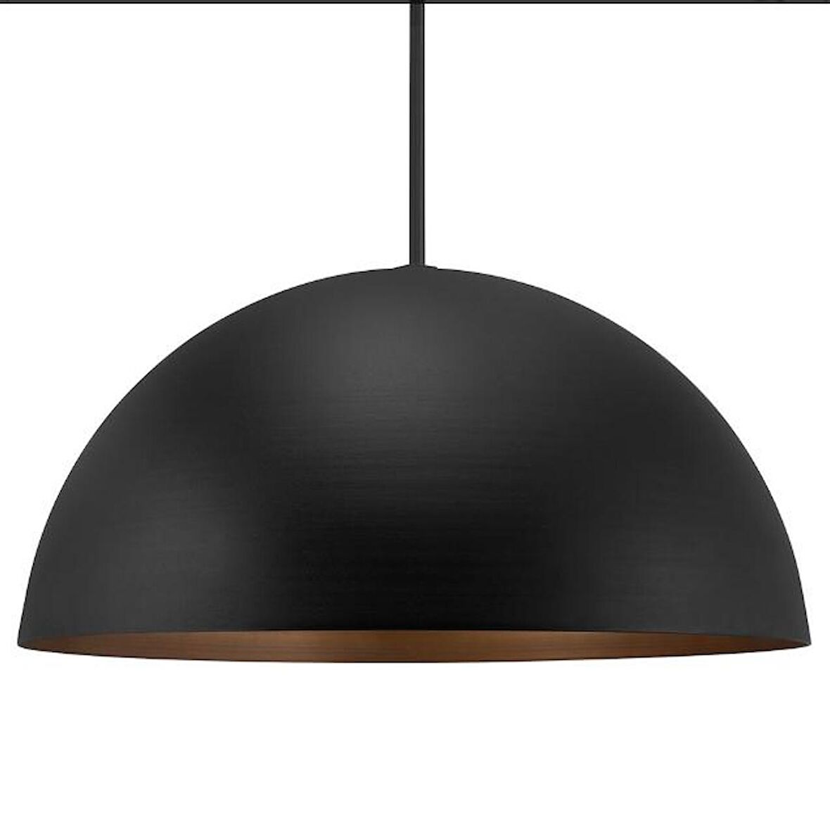 MYLİGHTS  RETRO METAL   40CM  METAL SARKIT SİYAH  İÇİ BAKIR  SARKIT AVİZE