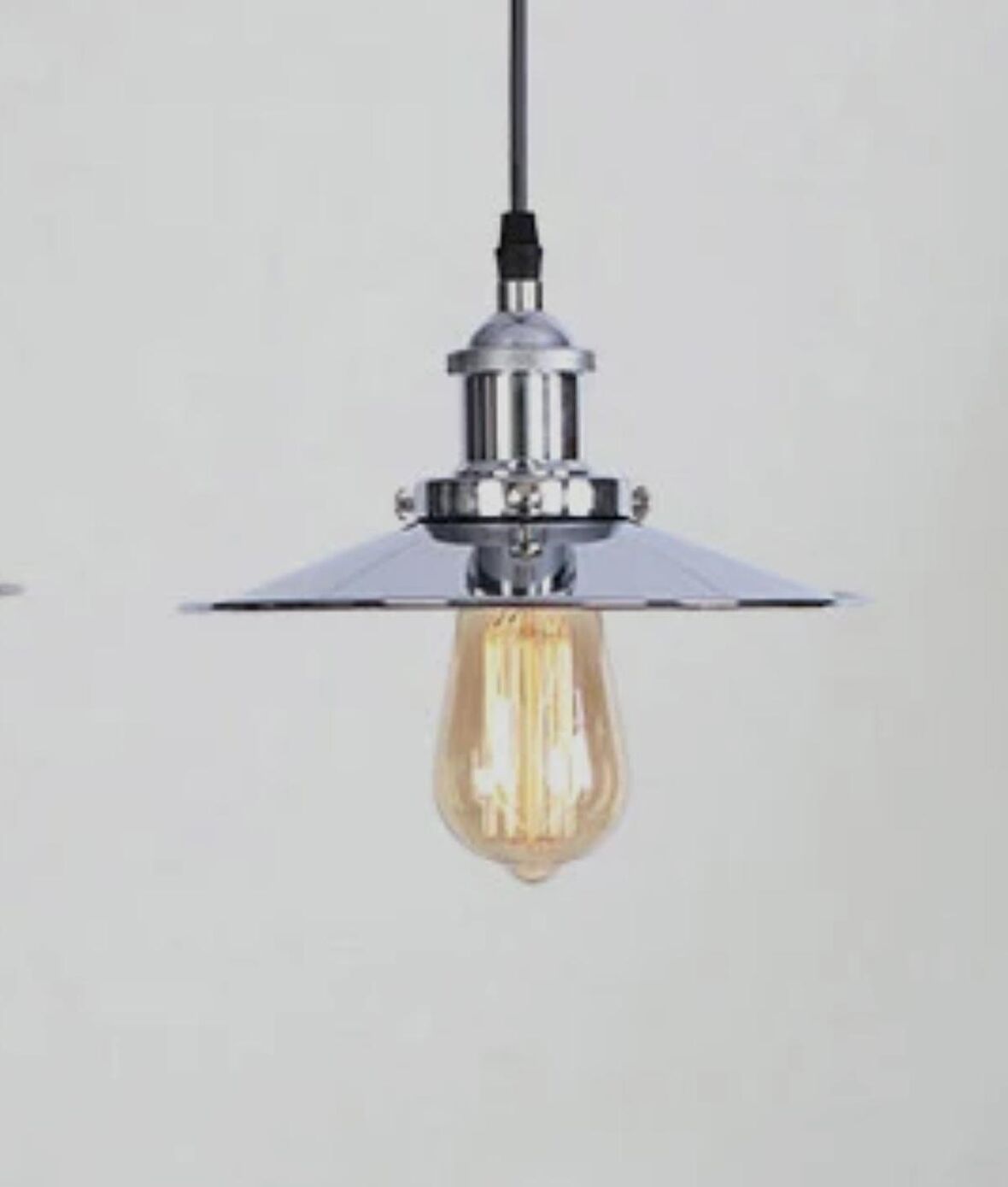 MYLİGHTS  GÜMÜŞ METAL TEKLİ SARKIT AVİZE  MODERN TEKLİ 22 CM EN