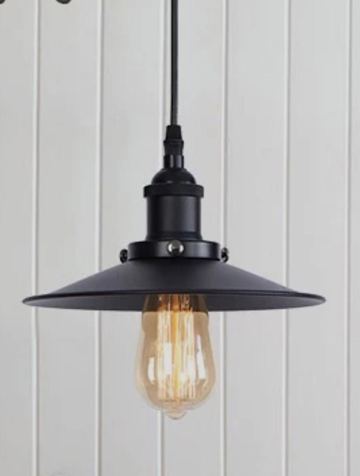 MYLİGHTS  RETRO RUSTİK   METAL SARKIT AVİZE SİYAH  22 CM EN