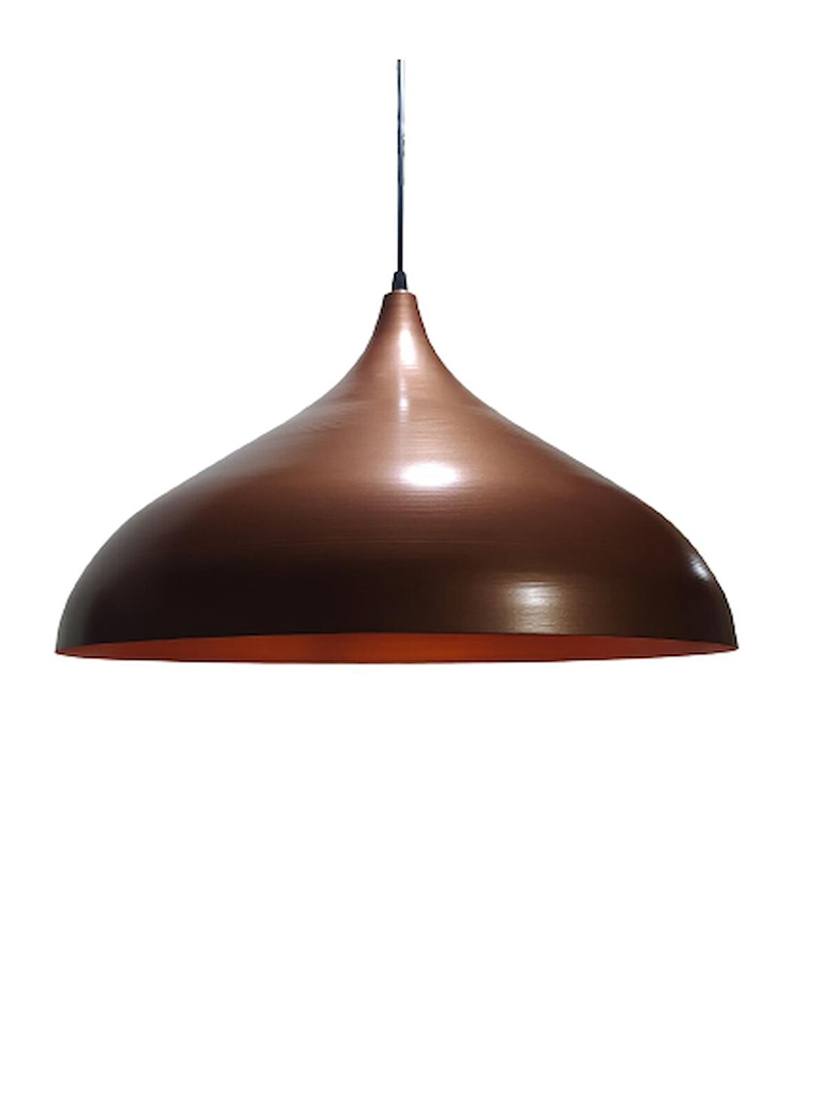 MYLİGHTS RETRO RUSTİK MAT BAKIR METAL SARKIT AVİZE  45 CM EN