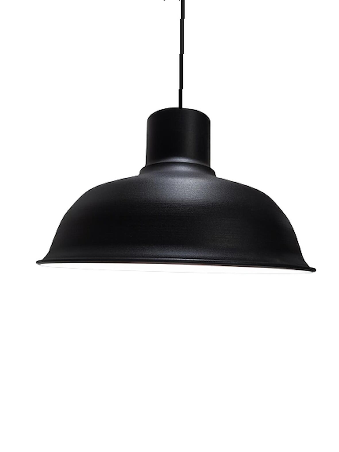 MYLİGHTS  RETRO RUSTİK  METAL SARKIT AVİZE SİYAH  İÇİ BEYAZ