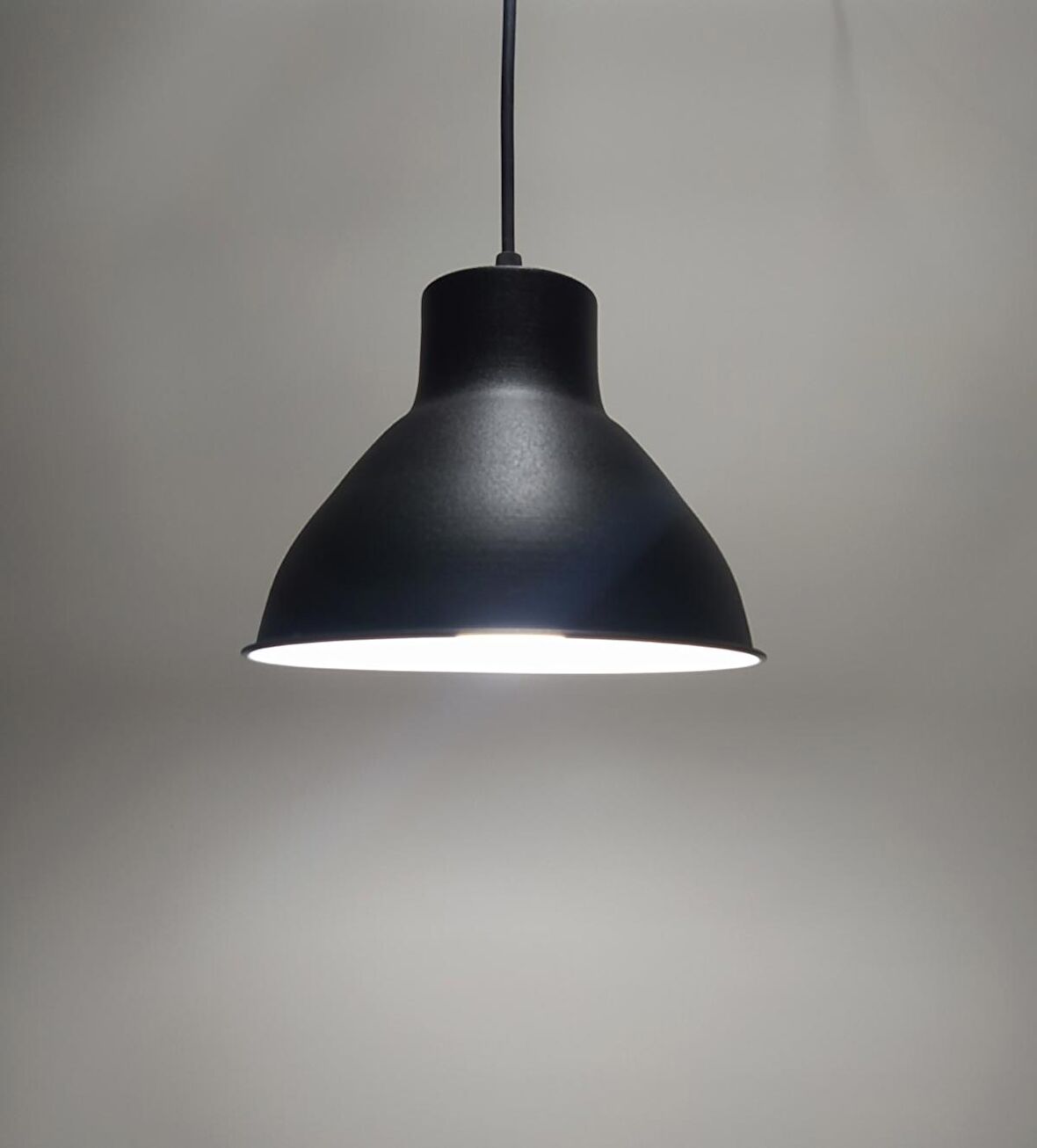 MYLİGHTS  VİNTAGE  METAL SARKIT SİYAH İÇİ BEYAZ  SARKIT SARKIT AVİZE