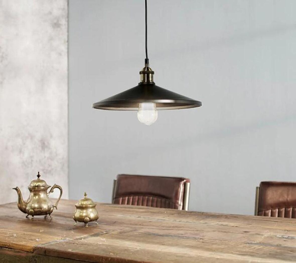 MYLİGHTS  RETRO  RUSTİK METAL SARKIT AVİZE 40 CM