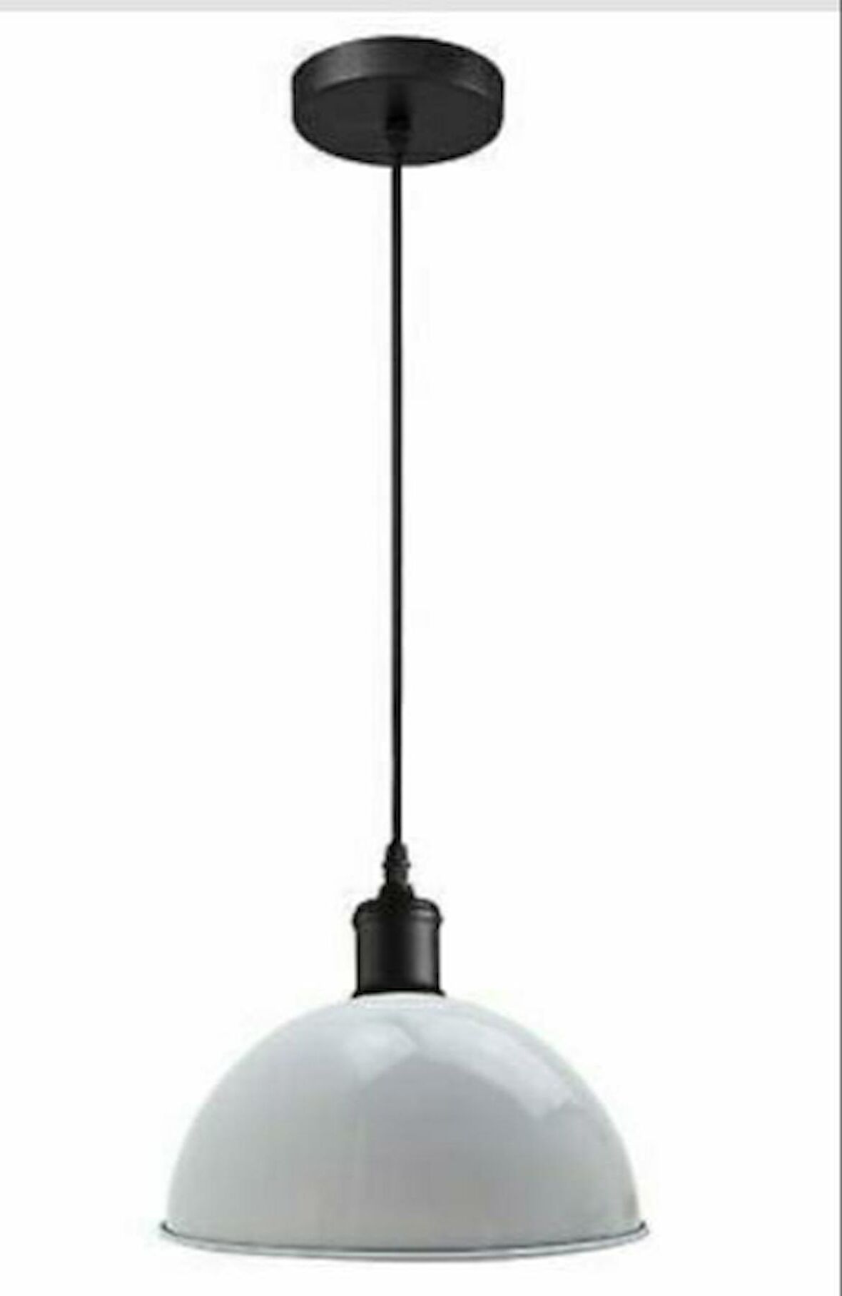 MYLİGHTS MODERN SPOR METAL SARKIT AVİZE BEYAZ 30 CM