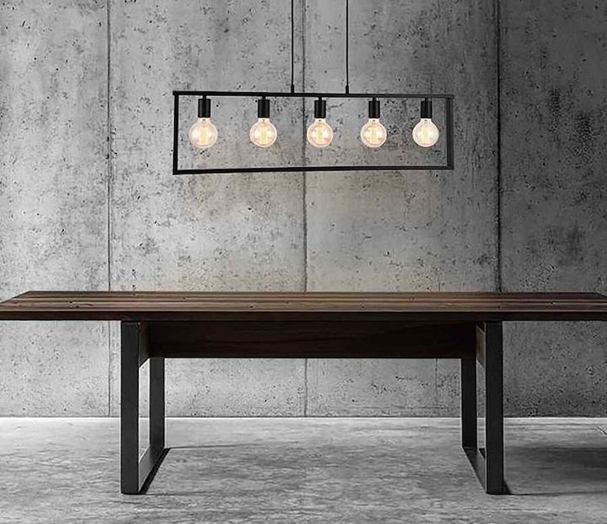 MYLİGHTS  RETRO VİNTAGE  MASA ÜSTÜ METAL SARKIT AVİZE RUSTİK SARKIT EN  100 CM