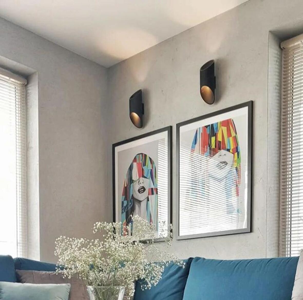 MYLİGHTS  RETRO RUSTİK ÇİFT  YÖNLÜ METAL  LED APLİK AMPUL DAHİLDİR  G-9 LED