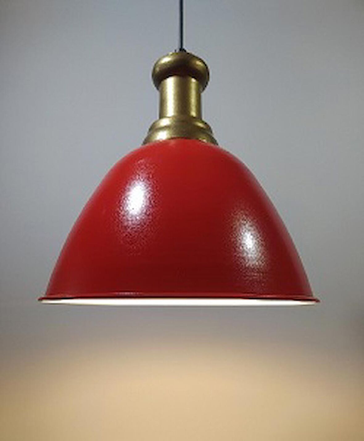 MYLİGHTS  KIRMIZI  METAL SARKIT  AVİZE BRONZ ASKILI
