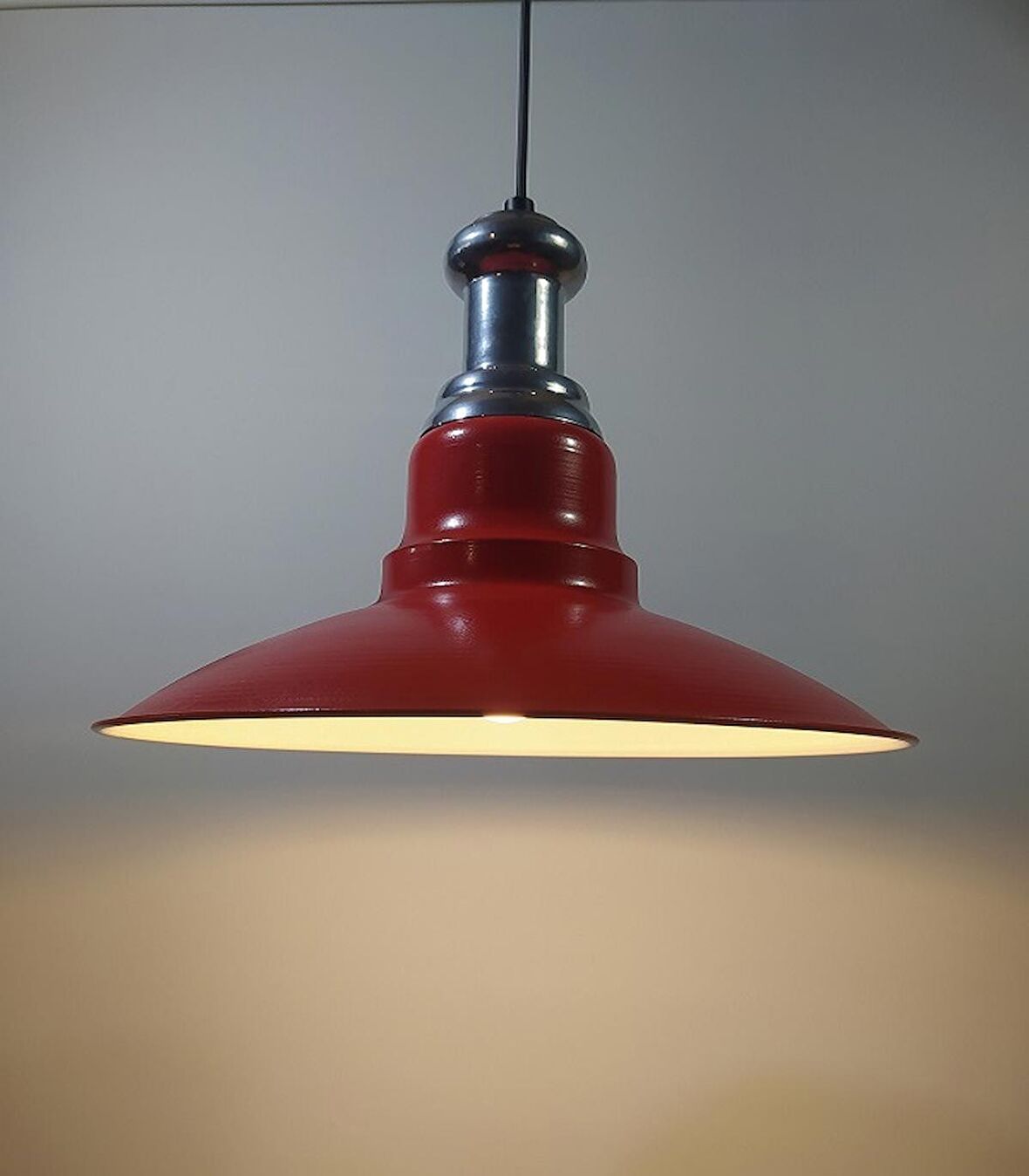 MYLİGHTS  VİNTAGE RETOR RUSTİK  KIRMIZI METAL SAKIT AVİZE