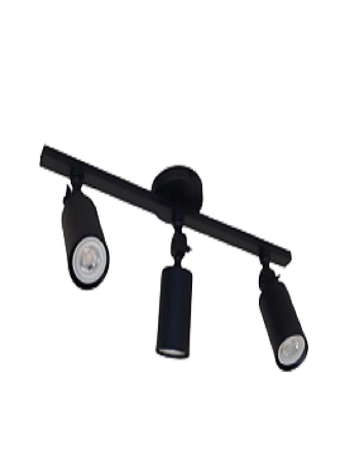 MYLİGHTS  SPOT MAT SİYAH METAL LED SPOT AVİZE HAREKLİ APLİK ARMATÜR  GÜN IŞIĞI LED AMPUL DAHİLDİR