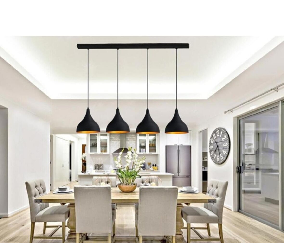 MYLİGHTS MASA ÜSTÜ DÖRTLÜ SARKIT AVİZE  120 CM TABAN