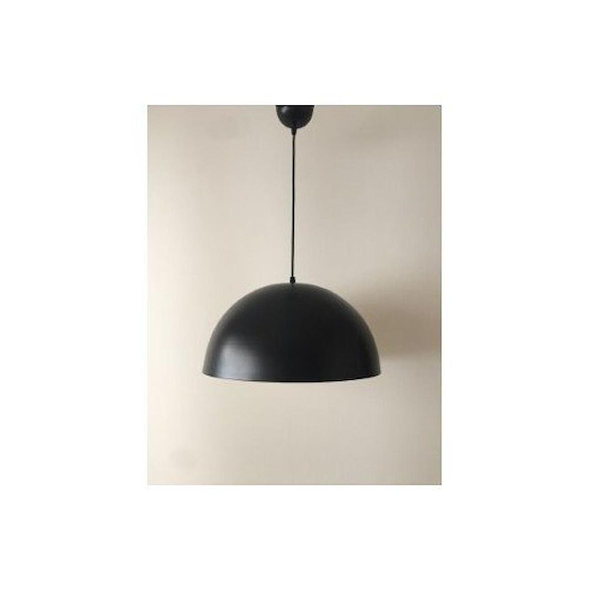 MYLİGHTS  SİYAH  İÇİ BEYAZ  40 CM METAL SARKIT AVİZE