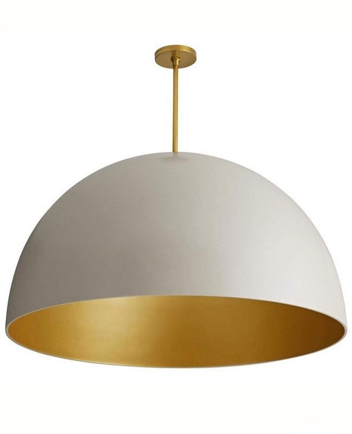 MYLİGHTS 50CM BEYAZ İÇİ ALTIN ALEMİNYUM PASLANMAZ METAL AVİZE  50 CM 